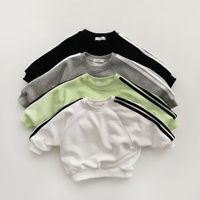 Casual Streetwear Stripe Cotton Boys Clothing Sets main image 3