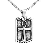 Hip-Hop Cross Stainless Steel None 18K Gold Plated Rhodium Plated Unisex main image 4