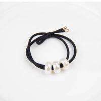 Simple Style Solid Color Artificial Pearl Elastic Band Beaded Hair Tie main image 7