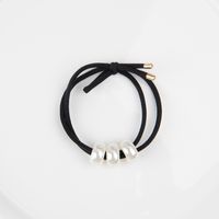 Simple Style Solid Color Artificial Pearl Elastic Band Beaded Hair Tie sku image 2