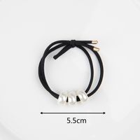 Simple Style Solid Color Artificial Pearl Elastic Band Beaded Hair Tie main image 8