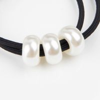 Simple Style Solid Color Artificial Pearl Elastic Band Beaded Hair Tie main image 2
