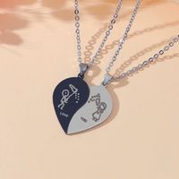 Cute Simple Style Cartoon Character Stainless Steel Handmade Plating Pendant Necklace main image 1