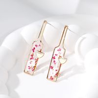 Wholesale Jewelry Casual Cute Simple Style Flower Alloy Resin Drop Earrings sku image 1