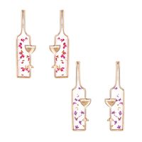 Wholesale Jewelry Casual Cute Simple Style Flower Alloy Resin Drop Earrings main image 5