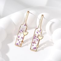 Wholesale Jewelry Casual Cute Simple Style Flower Alloy Resin Drop Earrings sku image 2