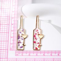 Wholesale Jewelry Casual Cute Simple Style Flower Alloy Resin Drop Earrings main image 4