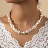 Lady Simple Style Solid Color Beaded Beaded Women's Necklace sku image 2
