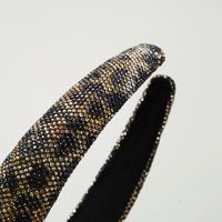 Elegant Leopard Cloth Inlay Rhinestones Hair Band main image 5
