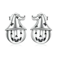 1 Paire Mignon Sucré Citrouille Chat Papillon Argent Sterling Boucles D'oreilles sku image 2