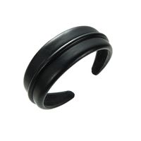 Streetwear Solid Color Pu Leather Cloth Sewing Hair Band sku image 3