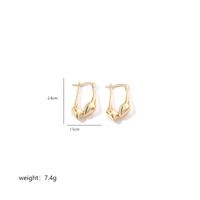 1 Pair Ig Style Geometric Irregular Polishing Plating Copper 18k Gold Plated Earrings Ear Studs sku image 10