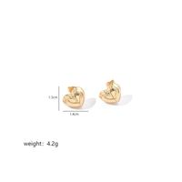 1 Pair Ig Style Geometric Irregular Polishing Plating Copper 18k Gold Plated Earrings Ear Studs sku image 5