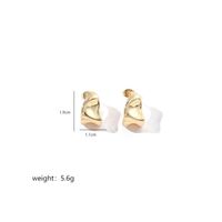 1 Pair Ig Style Geometric Irregular Polishing Plating Copper 18k Gold Plated Earrings Ear Studs sku image 6