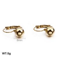 1 Paar Mode Geometrisch Überzug Titan Stahl 18 Karat Vergoldet Ohrringe sku image 4