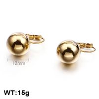 1 Paar Mode Geometrisch Überzug Titan Stahl 18 Karat Vergoldet Ohrringe sku image 5