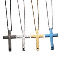 Casual Retro Cross Stainless Steel Men's Pendant Necklace main image 3
