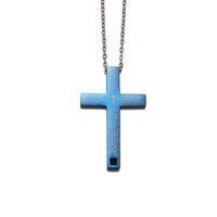 Casual Retro Cross Stainless Steel Men's Pendant Necklace sku image 2