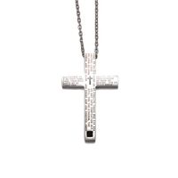 Casual Retro Cross Stainless Steel Men's Pendant Necklace sku image 1
