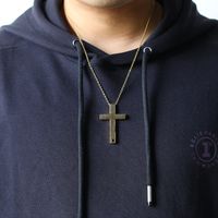 Casual Retro Cross Stainless Steel Men's Pendant Necklace main image 6