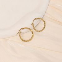 1 Pair Simple Style Star Heart Shape Plating Stainless Steel Gold Plated Hoop Earrings sku image 1