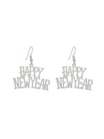 1 Pair Modern Style Letter Plating Zinc Alloy Gold Plated Drop Earrings sku image 1