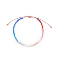 Basic Color Block Glass Knitting Women's Bracelets sku image 4