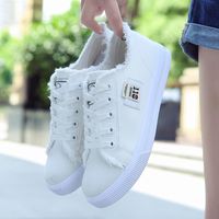 Women's Casual Solid Color Round Toe Canvas Shoes main image 6