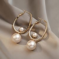 1 Pair Elegant Solid Color Plating Alloy Gold Plated Drop Earrings main image 3