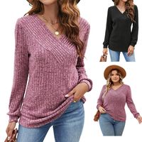 Women's T-shirt Long Sleeve T-shirts Casual Solid Color main image 1