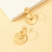 Wholesale Jewelry Lady Commute Geometric Alloy 14k Gold Plated Plating Drop Earrings main image 4