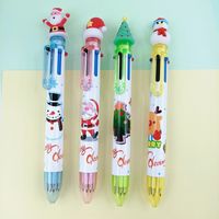 Christmas Gift Christmas Tree Reindeer Cute Cartoon 6 Colors Press Ballpoint Pen Style Random sku image 5