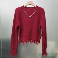 Women's Sweater Long Sleeve Sweaters & Cardigans Tassel Casual Stripe Solid Color sku image 24