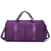 Unisex Classic Style Solid Color Nylon Travel Bags sku image 3