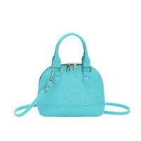 Women's Small All Seasons Felt Cloth Solid Color Streetwear Shell Zipper Shoulder Bag Handbag Dome Bag main image 3