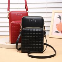 Women's All Seasons Pu Leather Solid Color Preppy Style Classic Style Square Zipper Phone Wallets main image 1
