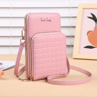 Women's All Seasons Pu Leather Solid Color Preppy Style Classic Style Square Zipper Phone Wallets sku image 3