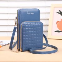 Women's All Seasons Pu Leather Solid Color Preppy Style Classic Style Square Zipper Phone Wallets sku image 5