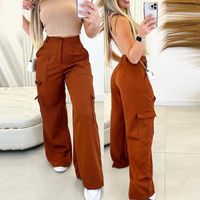 Women's Street Casual Solid Color Full Length Casual Pants main image 3