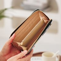 Women's Color Block Pu Leather Zipper Wallets main image 4