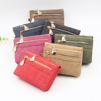 Women's Solid Color Pu Leather Zipper Wallets main image 6