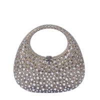 Women's All Seasons Arylic Solid Color Streetwear Oval Lock Clasp Handbag main image 2