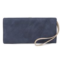 Women's Solid Color Pu Leather Buckle Wallets main image 3