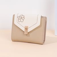 Women's Color Block Pu Leather Buckle Wallets main image 1