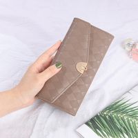 Women's Lingge Pu Leather Flip Cover Wallets main image 2
