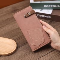 Women's Solid Color Pu Leather Buckle Wallets main image 5