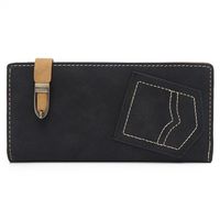 Women's Solid Color Pu Leather Buckle Wallets sku image 1