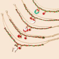 Dame Père Noël Cloche Alliage Placage Noël Femmes Bracelets main image 3