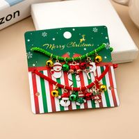 Cartoon Style Cartoon Character Alloy Resin Enamel Christmas Women's Bracelets sku image 8