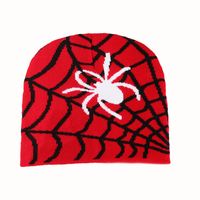 Unisex Hip-hop Vintage Style Spider Spider Web Eaveless Wool Cap sku image 1